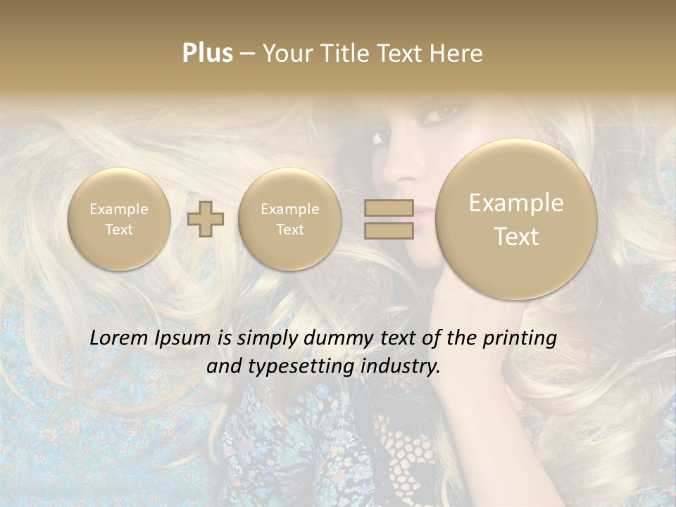 Lying Eye Portrait PowerPoint Template