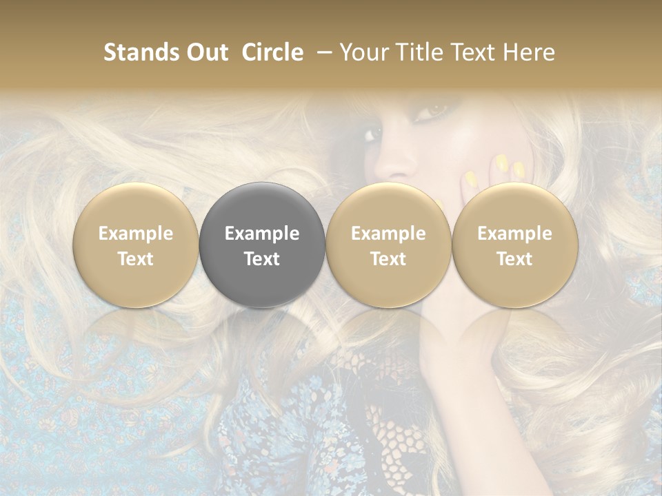 Lying Eye Portrait PowerPoint Template