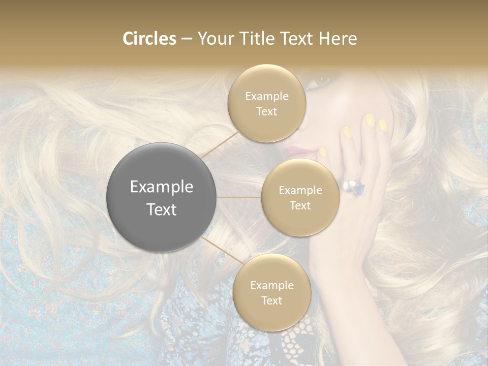 Lying Eye Portrait PowerPoint Template