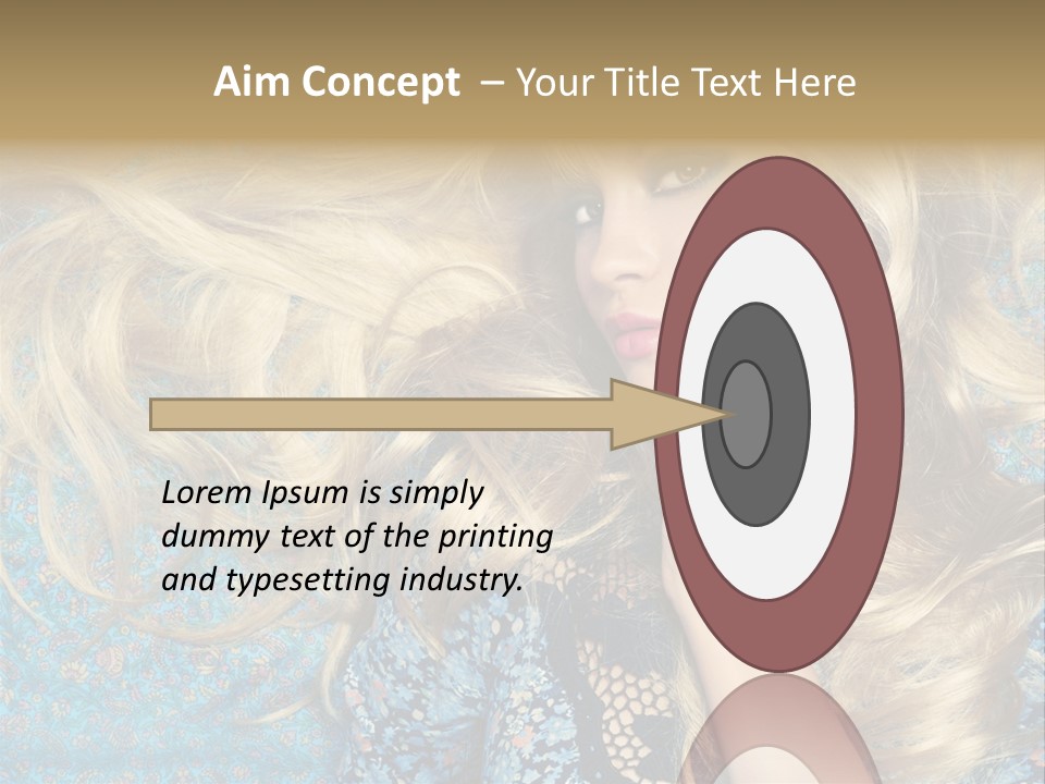 Lying Eye Portrait PowerPoint Template