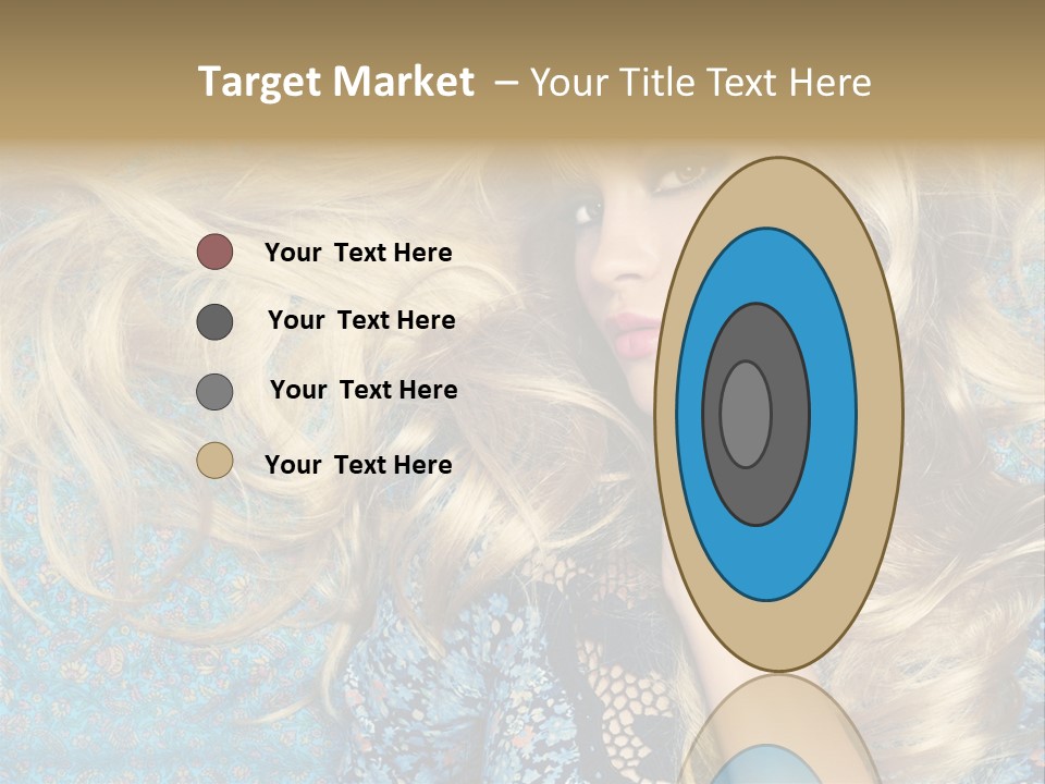 Lying Eye Portrait PowerPoint Template