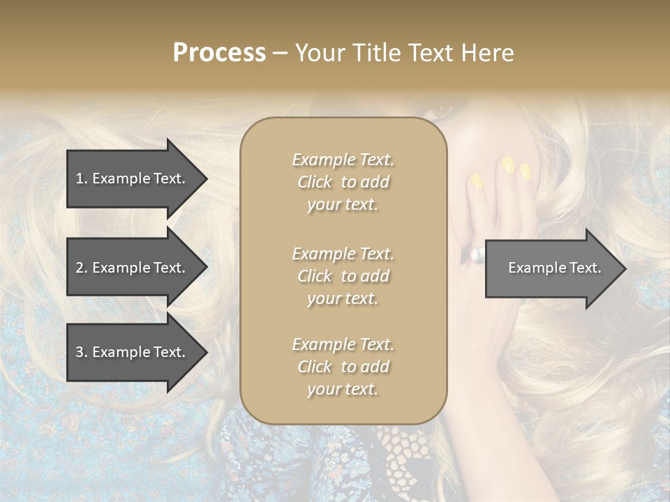 Lying Eye Portrait PowerPoint Template