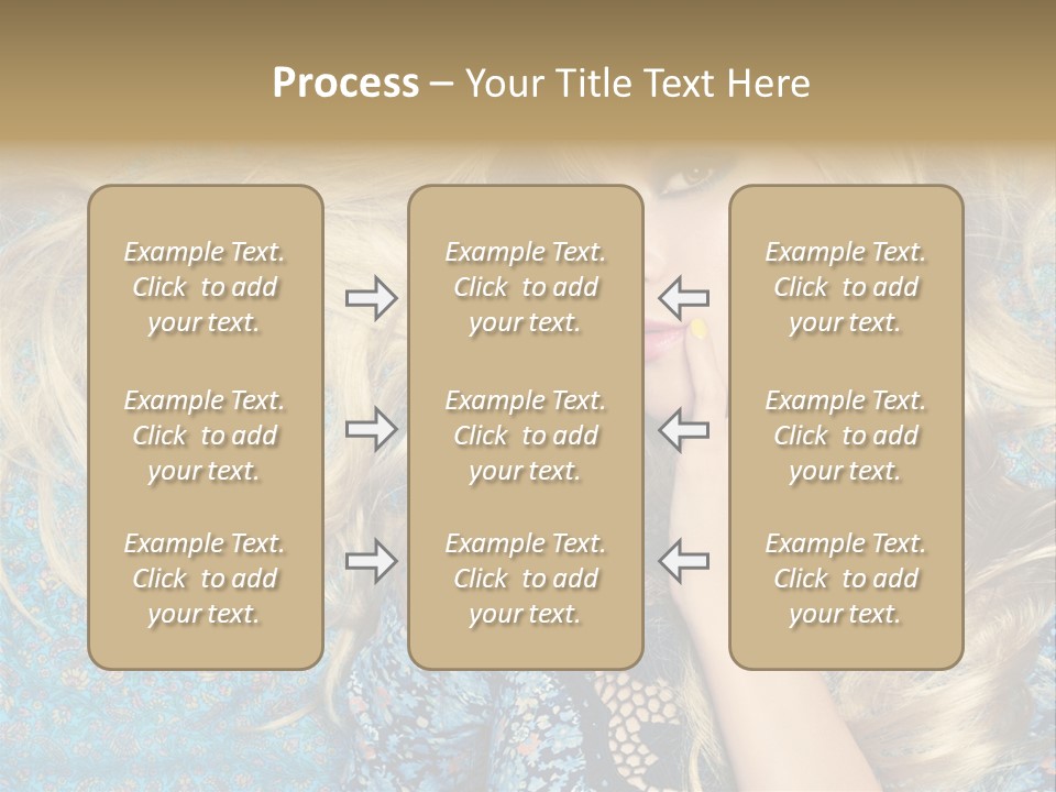 Lying Eye Portrait PowerPoint Template