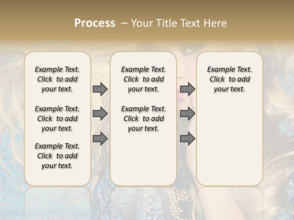 Lying Eye Portrait PowerPoint Template
