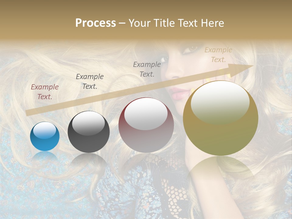 Lying Eye Portrait PowerPoint Template