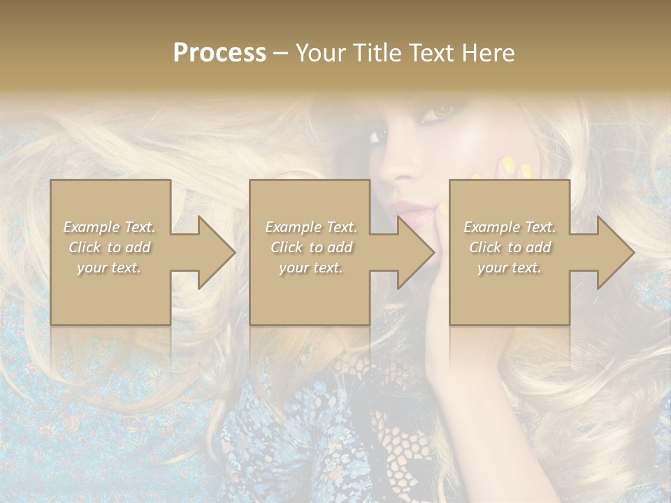 Lying Eye Portrait PowerPoint Template