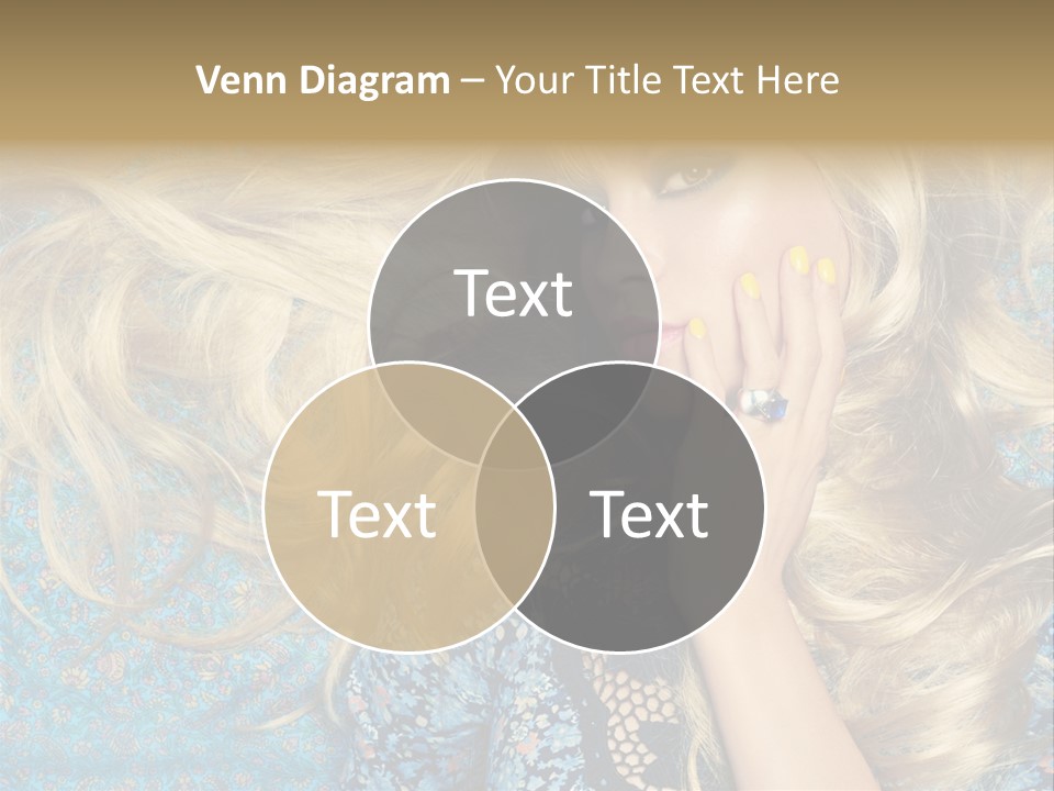 Lying Eye Portrait PowerPoint Template