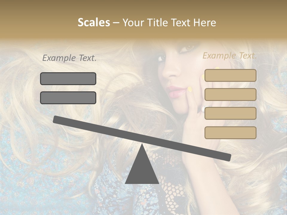 Lying Eye Portrait PowerPoint Template