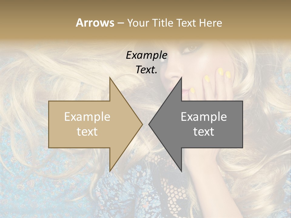 Lying Eye Portrait PowerPoint Template