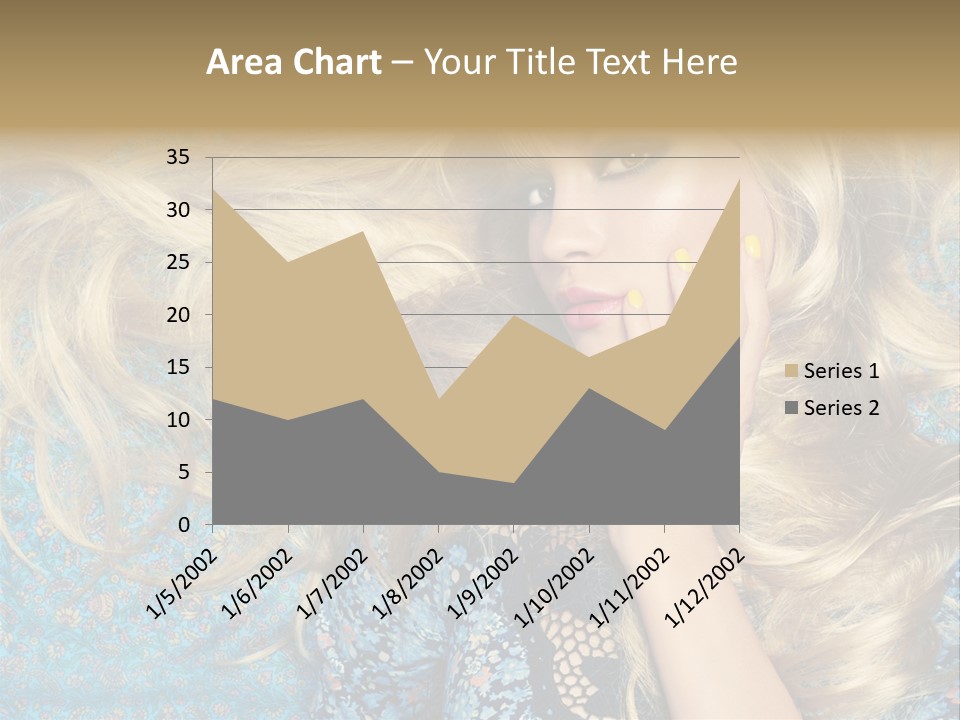Lying Eye Portrait PowerPoint Template