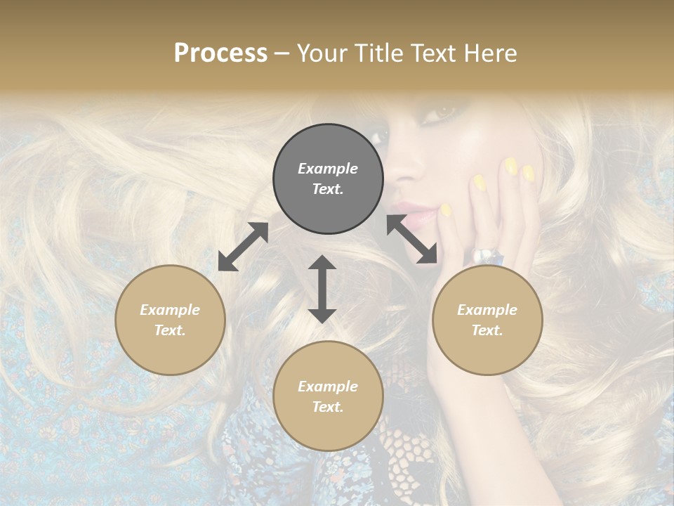 Lying Eye Portrait PowerPoint Template