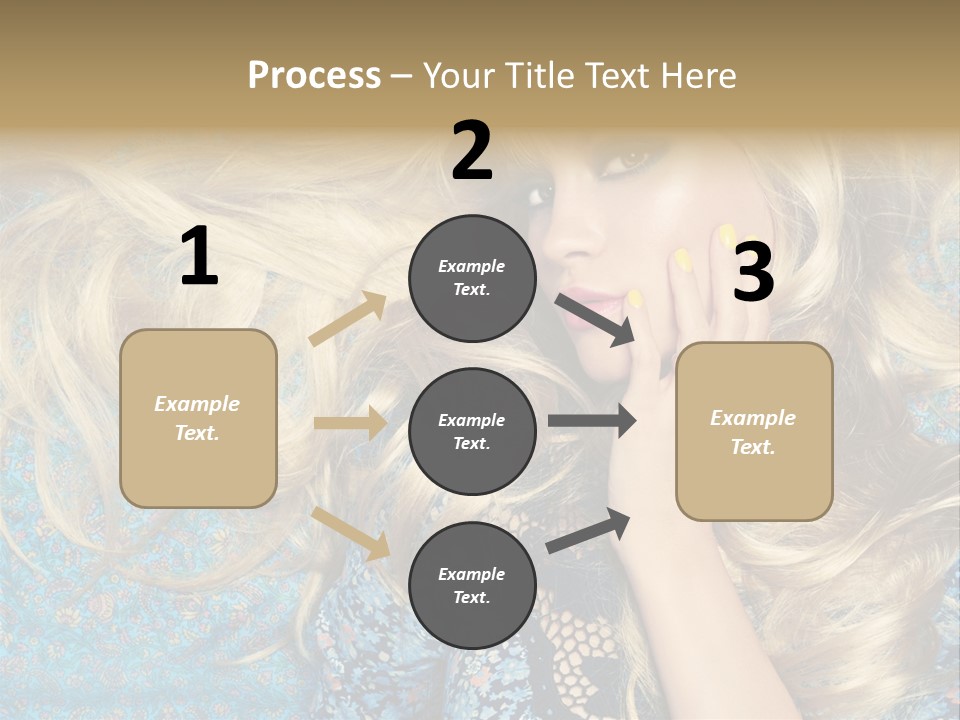 Lying Eye Portrait PowerPoint Template