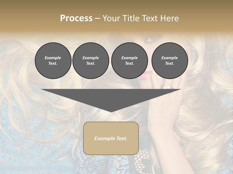 Lying Eye Portrait PowerPoint Template