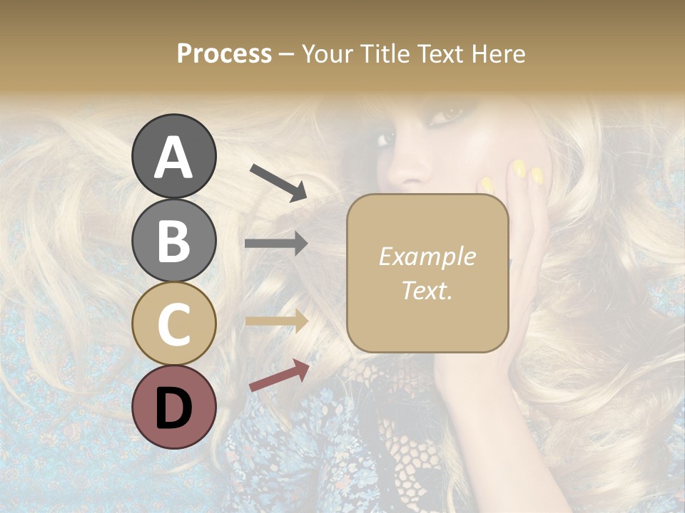 Lying Eye Portrait PowerPoint Template