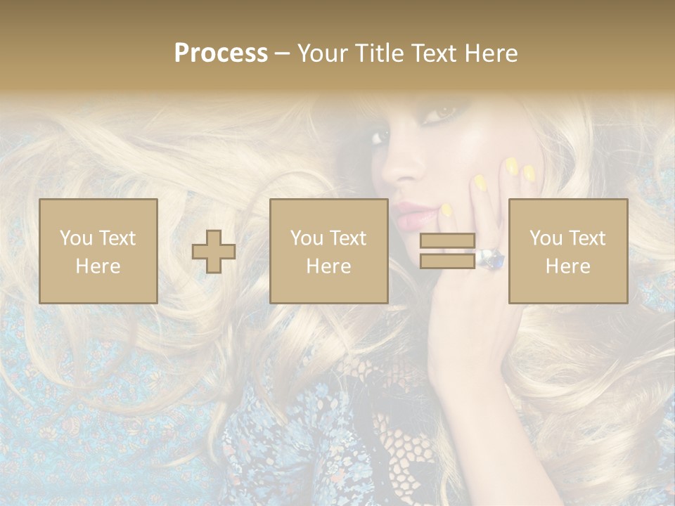 Lying Eye Portrait PowerPoint Template