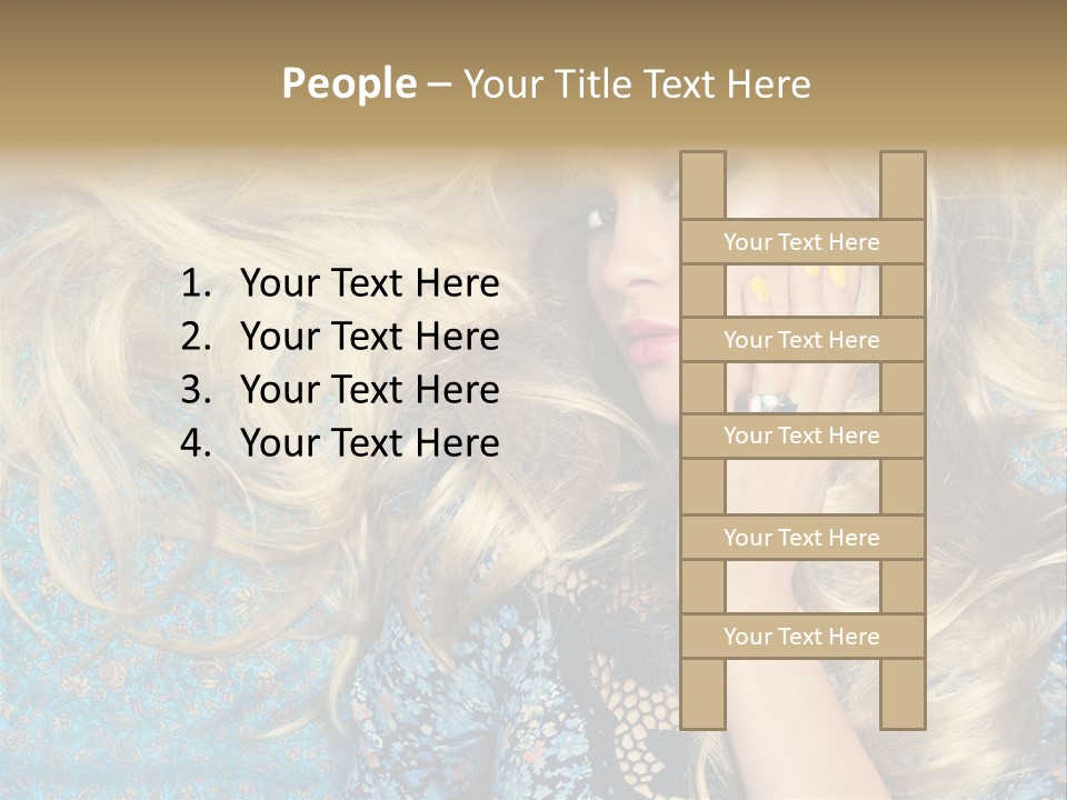 Lying Eye Portrait PowerPoint Template