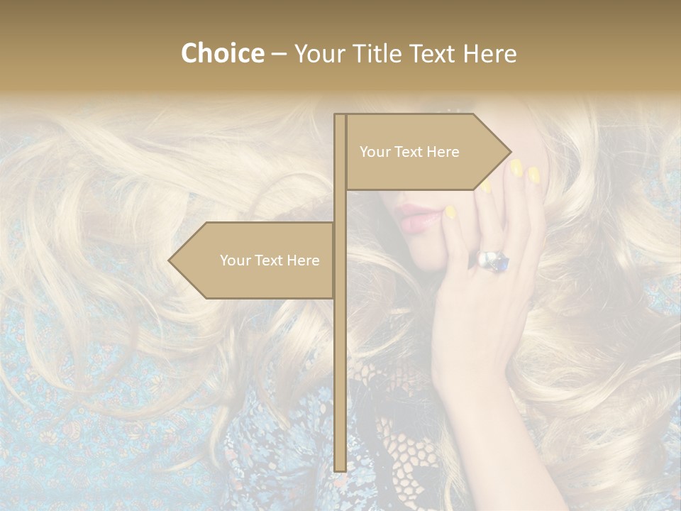 Lying Eye Portrait PowerPoint Template