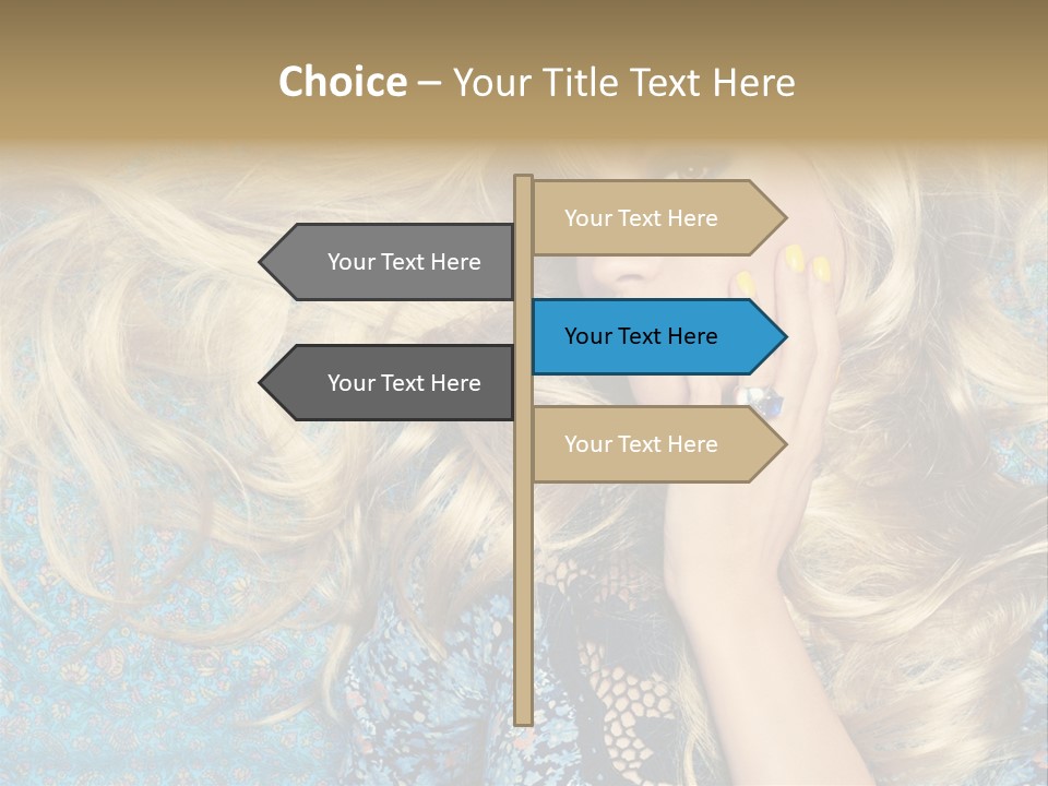 Lying Eye Portrait PowerPoint Template