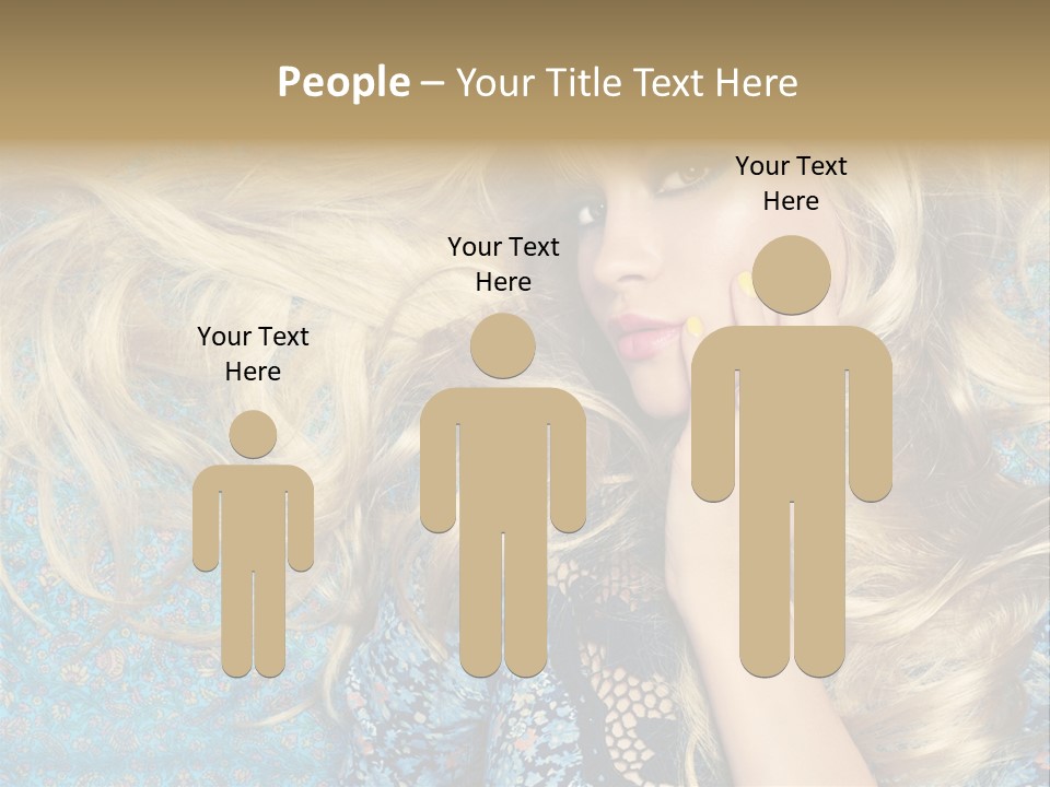 Lying Eye Portrait PowerPoint Template