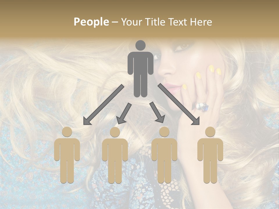 Lying Eye Portrait PowerPoint Template