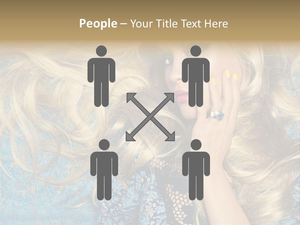 Lying Eye Portrait PowerPoint Template