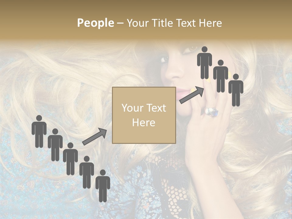 Lying Eye Portrait PowerPoint Template