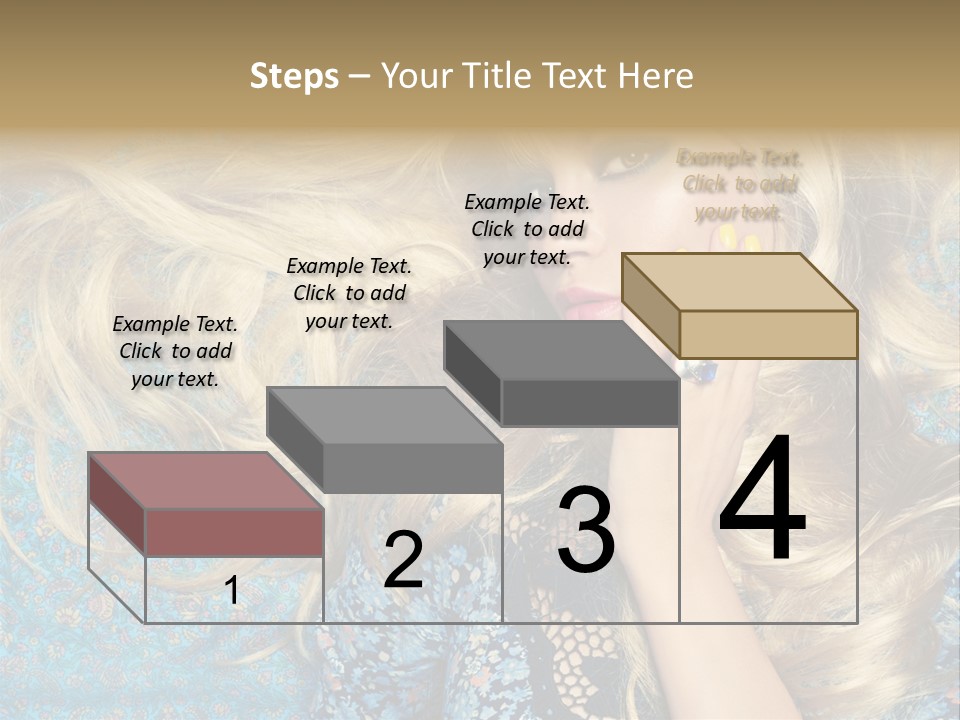 Lying Eye Portrait PowerPoint Template
