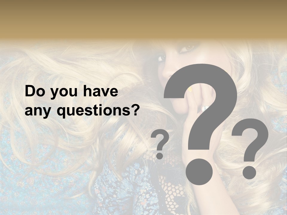 Lying Eye Portrait PowerPoint Template