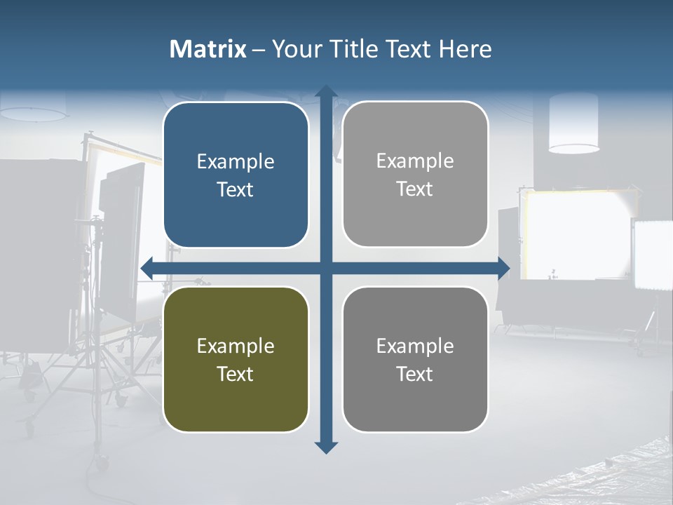 Illuminated Film Umbrella PowerPoint Template