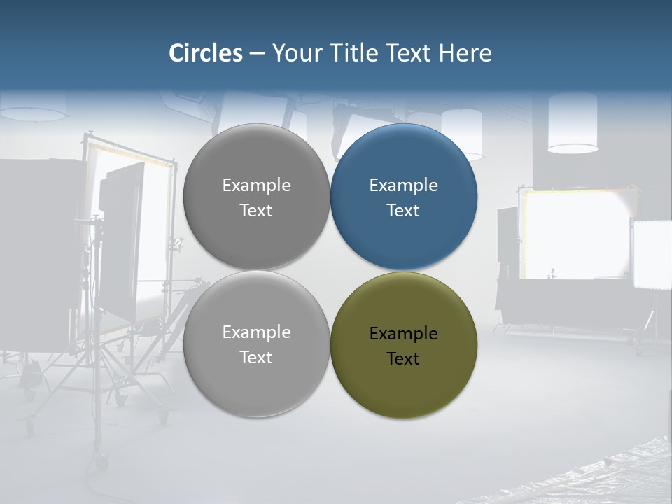Illuminated Film Umbrella PowerPoint Template
