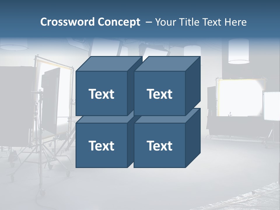 Illuminated Film Umbrella PowerPoint Template