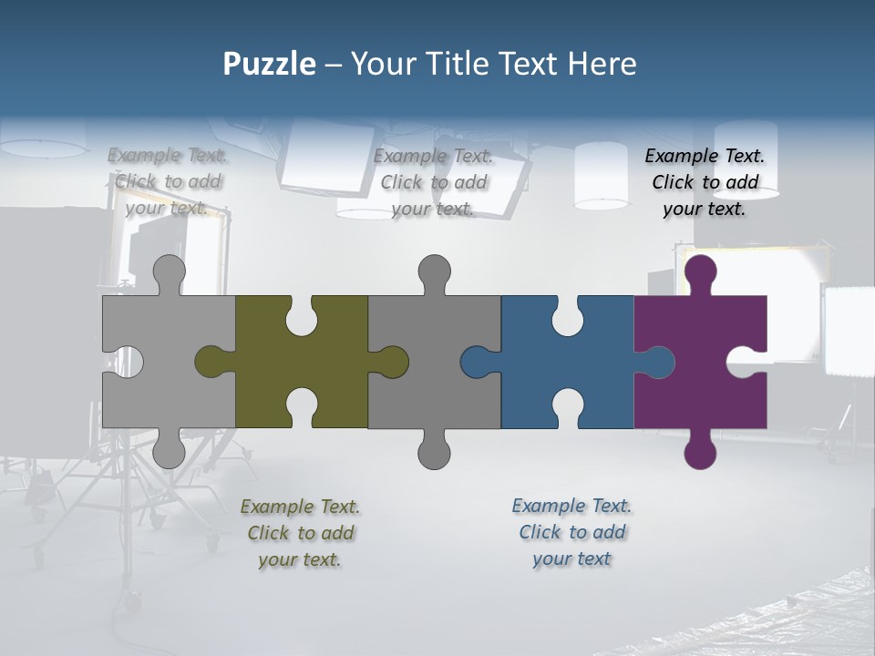 Illuminated Film Umbrella PowerPoint Template