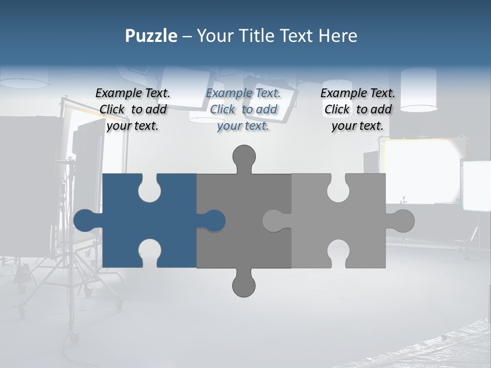 Illuminated Film Umbrella PowerPoint Template