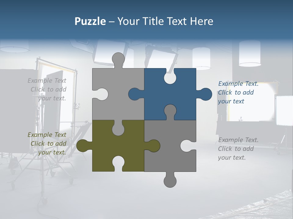 Illuminated Film Umbrella PowerPoint Template