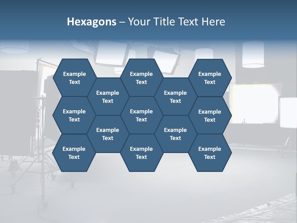 Illuminated Film Umbrella PowerPoint Template