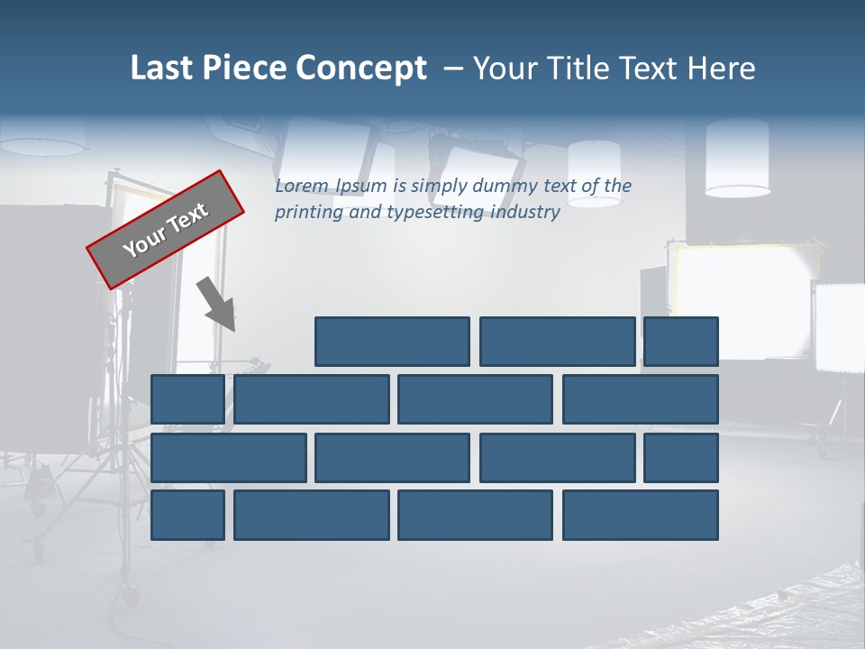 Illuminated Film Umbrella PowerPoint Template