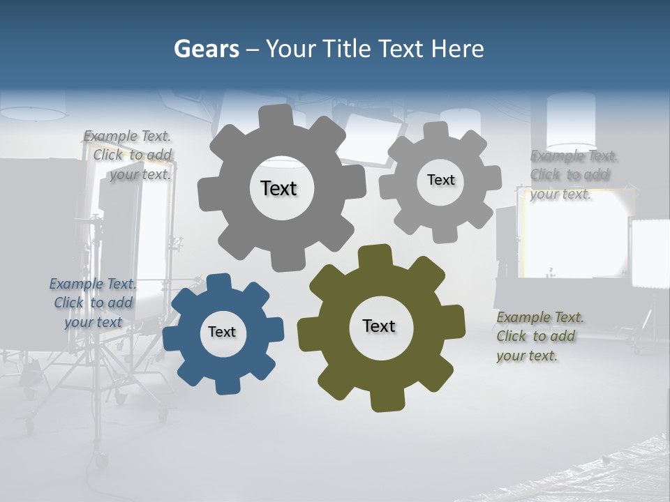 Illuminated Film Umbrella PowerPoint Template