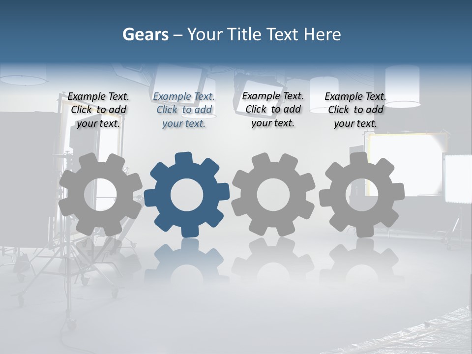 Illuminated Film Umbrella PowerPoint Template