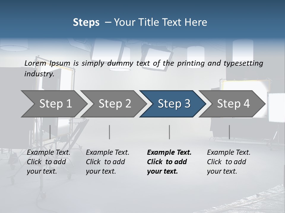 Illuminated Film Umbrella PowerPoint Template