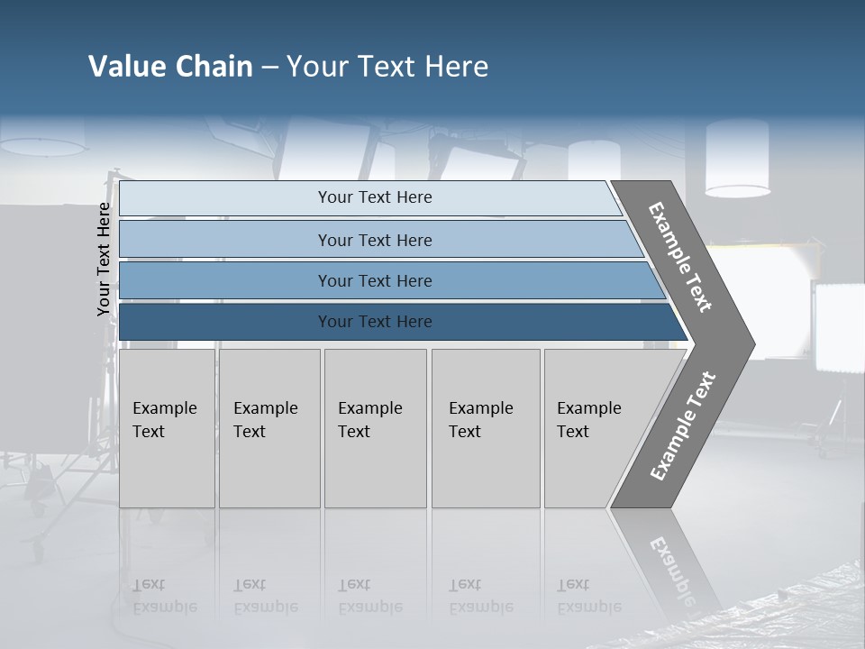 Illuminated Film Umbrella PowerPoint Template