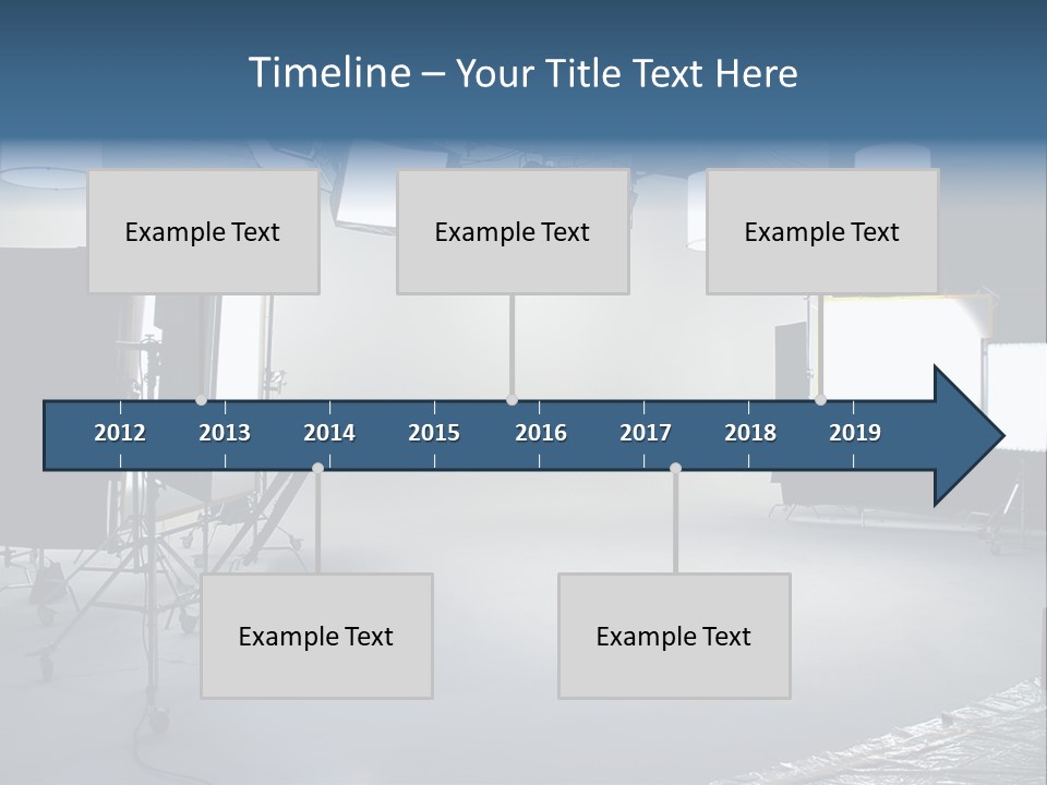 Illuminated Film Umbrella PowerPoint Template