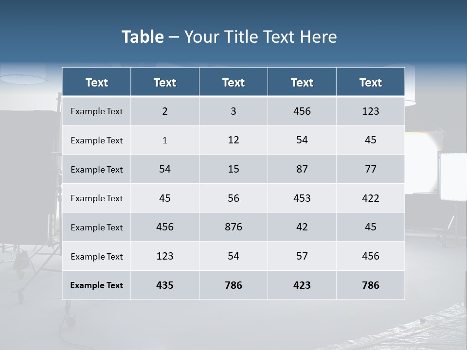 Illuminated Film Umbrella PowerPoint Template