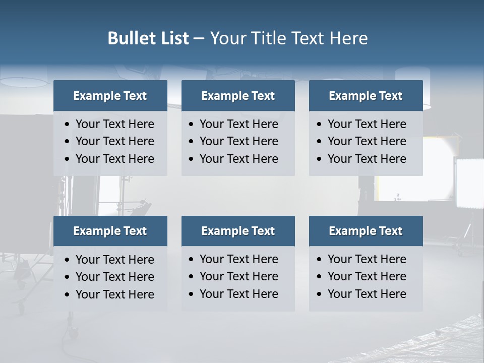 Illuminated Film Umbrella PowerPoint Template