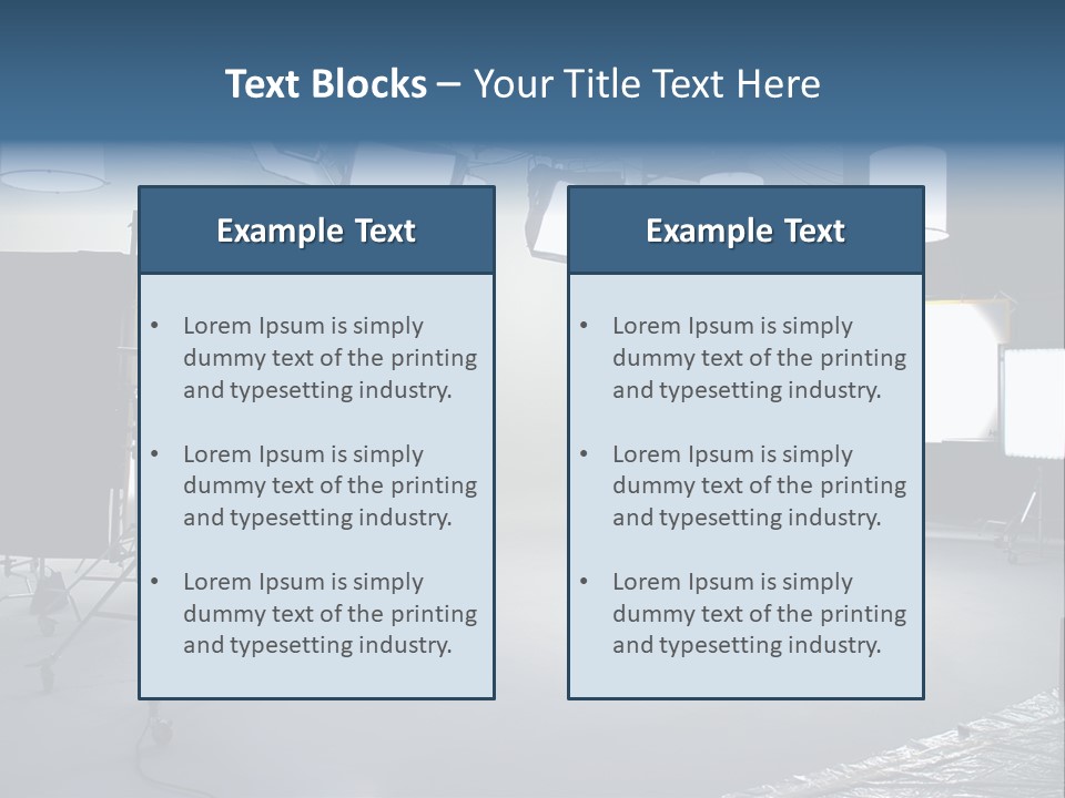 Illuminated Film Umbrella PowerPoint Template