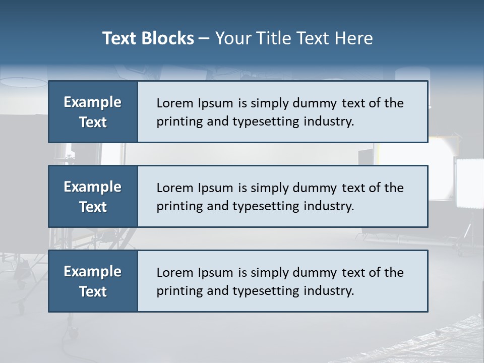 Illuminated Film Umbrella PowerPoint Template