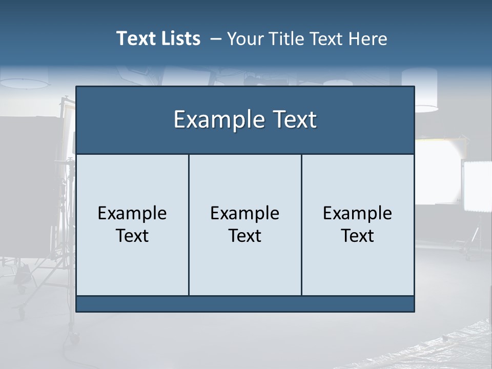 Illuminated Film Umbrella PowerPoint Template