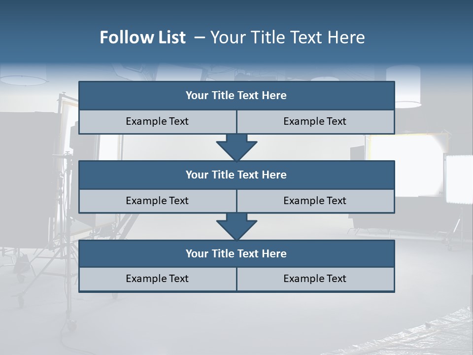 Illuminated Film Umbrella PowerPoint Template
