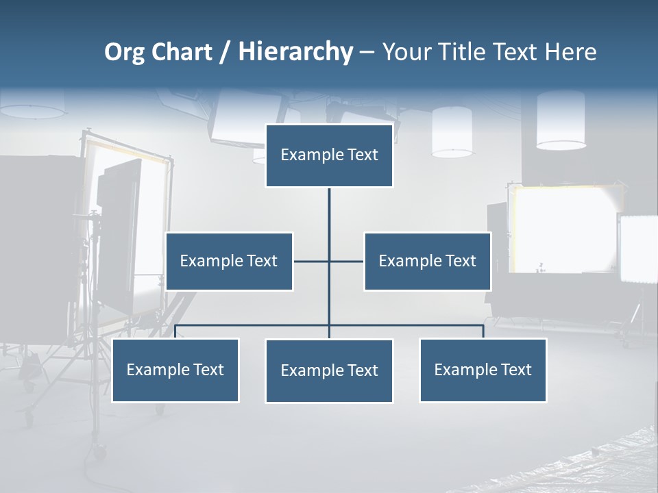 Illuminated Film Umbrella PowerPoint Template