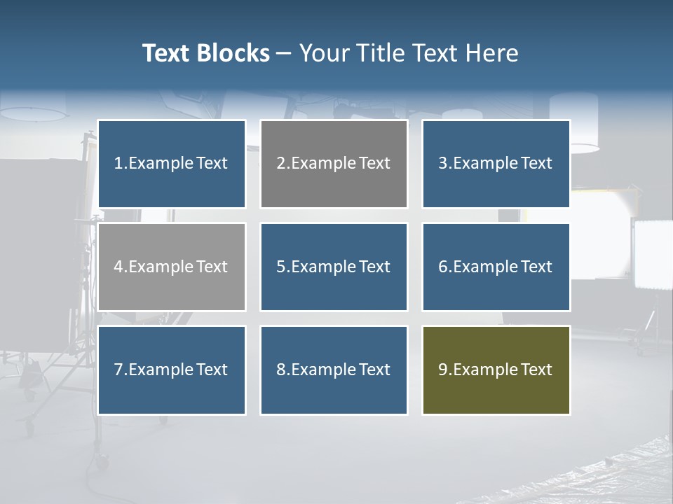 Illuminated Film Umbrella PowerPoint Template