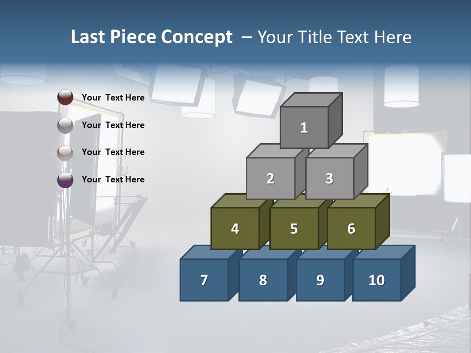 Illuminated Film Umbrella PowerPoint Template